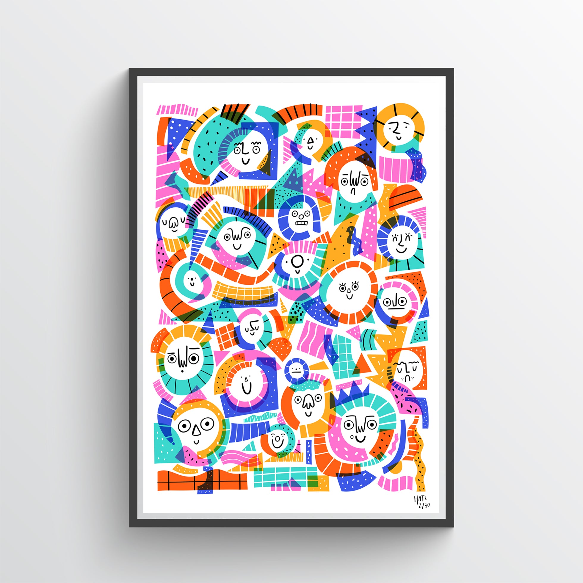 Hattie Clark Shapes, Squiggles & Smiles Print — The Tetley Shop