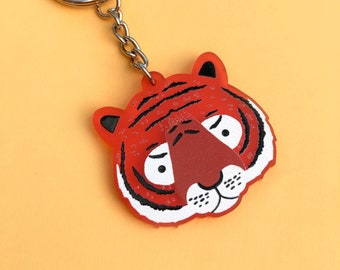 Tom Hardwick Tiger Key Ring — The Tetley Shop