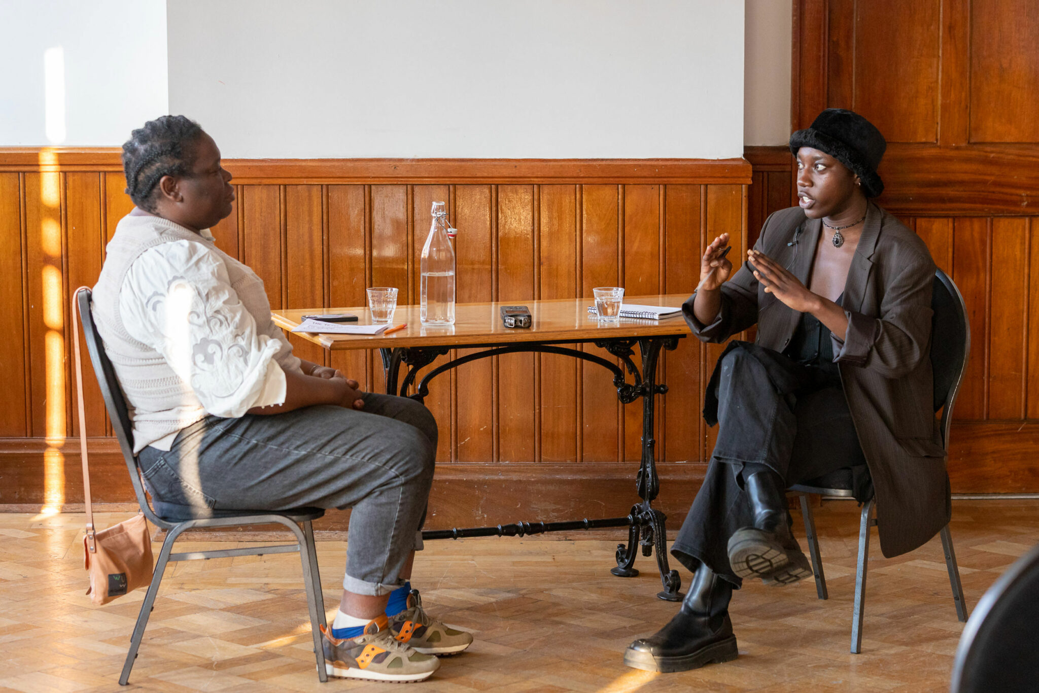 Samra Mayanja and Sepake Angiama in conversation at The Tetley, 2023